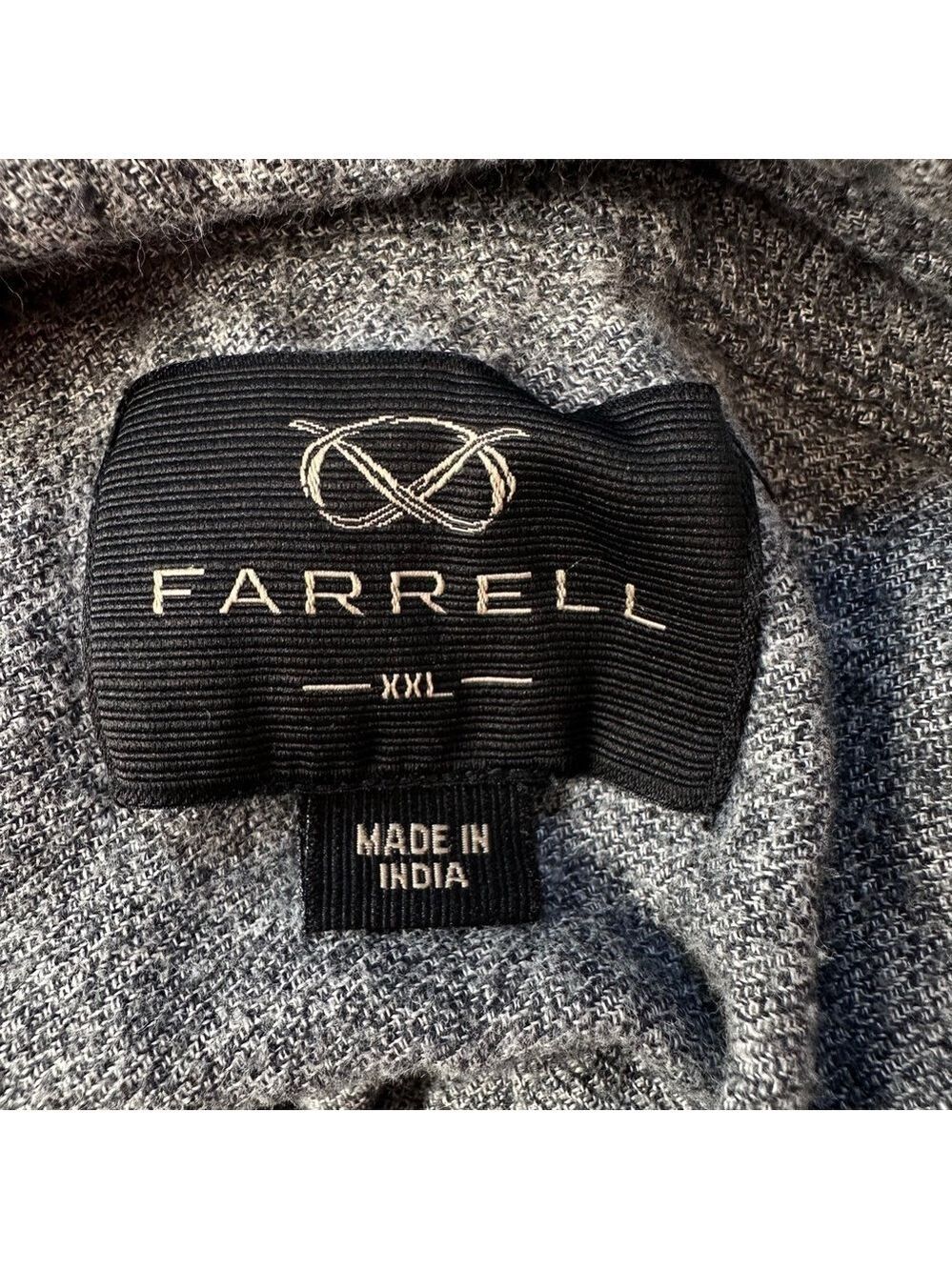 Farrell Flannel Shirt XXL Grey Button Up Long Sleeve Heritagecore Soft Warm - Picture 11 of 15